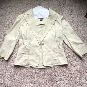 Eddie Bauer Tan linen jacket